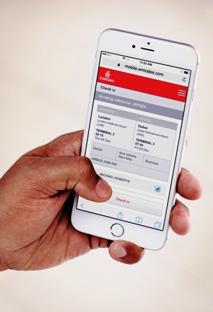 Passengers travelling on Emirates can now check-in on both desktop and mobile devices from 48 hours to 90 minutes before flight departure