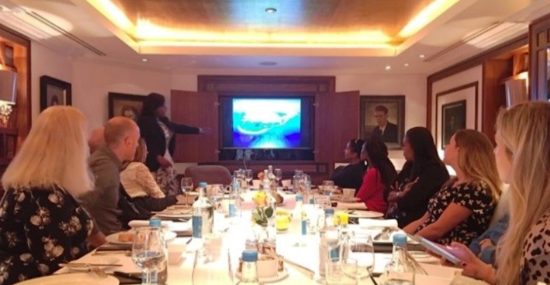 Promoting Seychelles during the media breakfast event