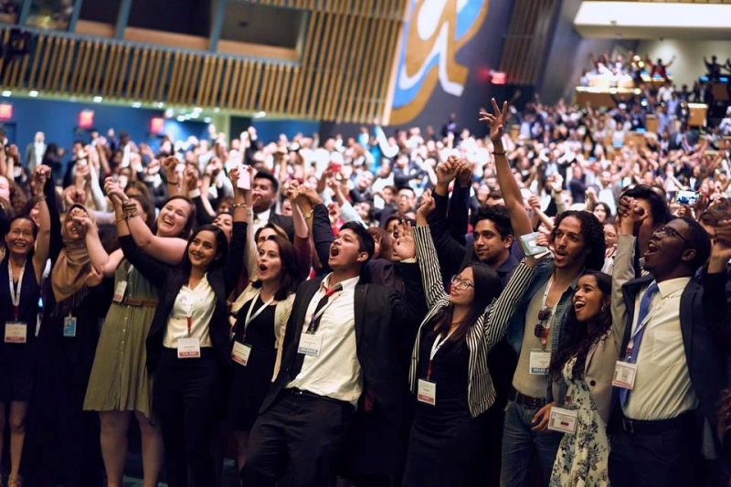 Inside the UN for the opening and closing ceremonies