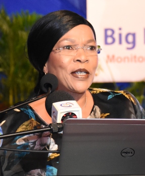 Dr Marope delivering her keynote address