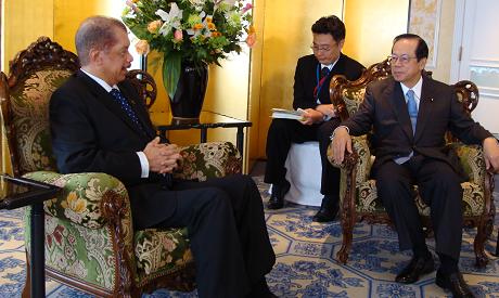 President Michel meeting with Japan’s Prime Minister Yasuo Fukuda on the sidelines of the Tokyo International Conference on African Development (Ticad)