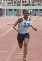 LAURENCE ... girl 100m and 200m records