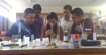 Participants discussing techniques of calibration