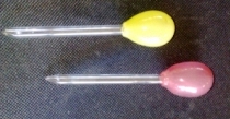 Hand-made bulb pipettes (100% reused material)