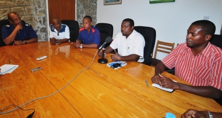 The officials during the press conference yesterday