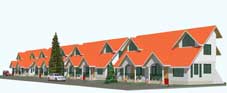 The houses will be built with a clustered approach that will group a number of houses together in small communities.