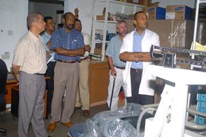 Presidential tour of government offices-President for improvements in all hospital units