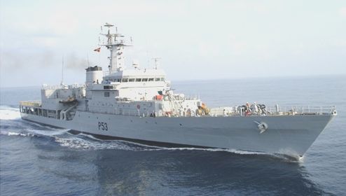 Indian naval ship on patrol in Seychelles’ EEZ