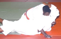 Baker (on top) will compete in the 81-kg category