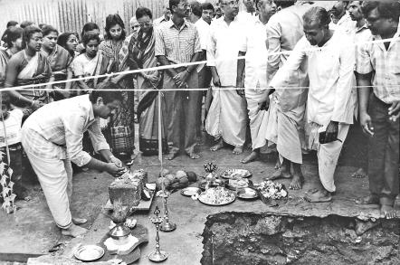 Laying of the Temple Foundation Stone 1990