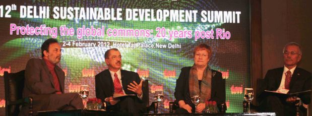 President Michel addresses the Leadership Panel of the Delhi Sustainable Development Summit 2012-‘All peoples must pressure their leaders for action on climate change’