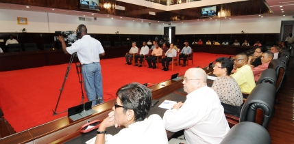 A partial view of members of the National Assembly and guests listening to the President’s address