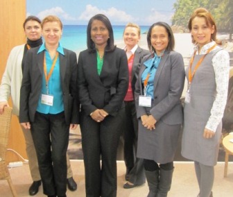 The Seychelles representatives at the 2012 MITT trade show