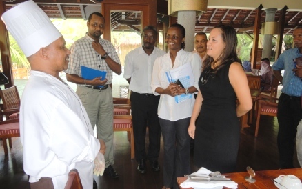 Minister boosts workplace ties with Sainte Anne Resort & Spa visit