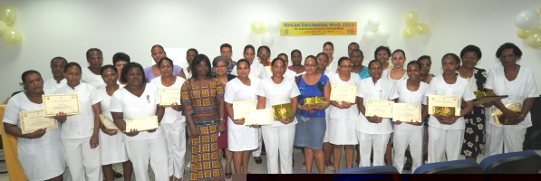 Immunisation programme nurses rewarded