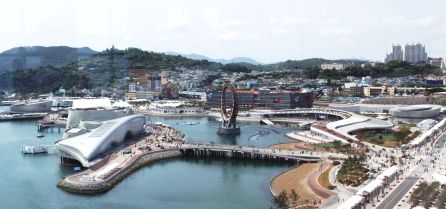 A view of Yeosu Expo from the Sky Tower