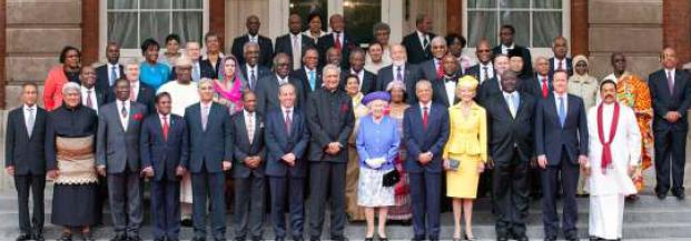 Mr Mancham in a group photograph with other dignitaries at the Queen’s Diamond Jubilee celebrations