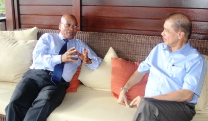 Leaders hold bilateral talks-Seychelles-South Africa