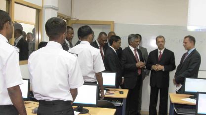 At the Colombo International Nautical and Engineering College