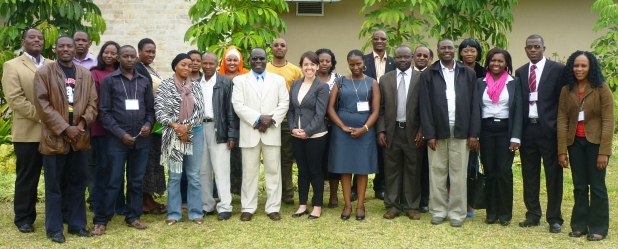The doctors and journalists with Ecsa officials after mapping out strategies to highlight shortcomings through the media