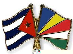 The two countries’ flags as published in the Cuban media