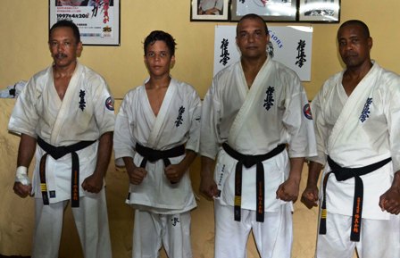 Kyokushin karate-Shaun Pragassen promoted to 1st dan black belt