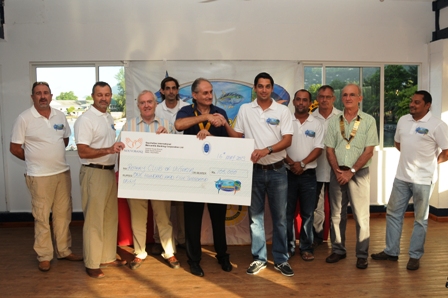Local Rotary club gets proceeds raised from fishing tournament