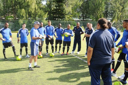 Football-Goalkeepers trained to train others