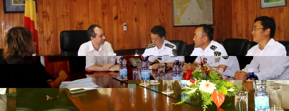 Chinese navy commander in talks with minister, defence chief