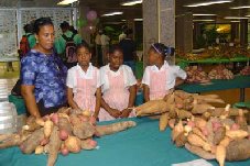 National Agricultural and Horticultural Show-Farmers harvest baskets of prizes