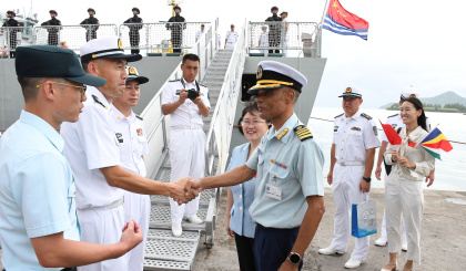 Chinese Navy on goodwill visit   
