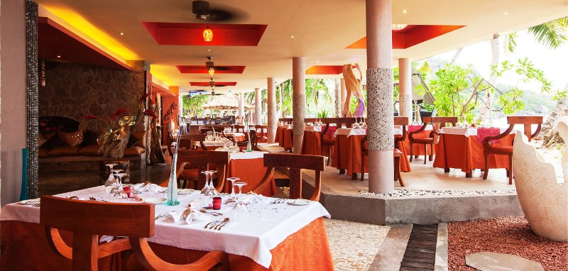 The fine dining Café des Arts seafood restaurant