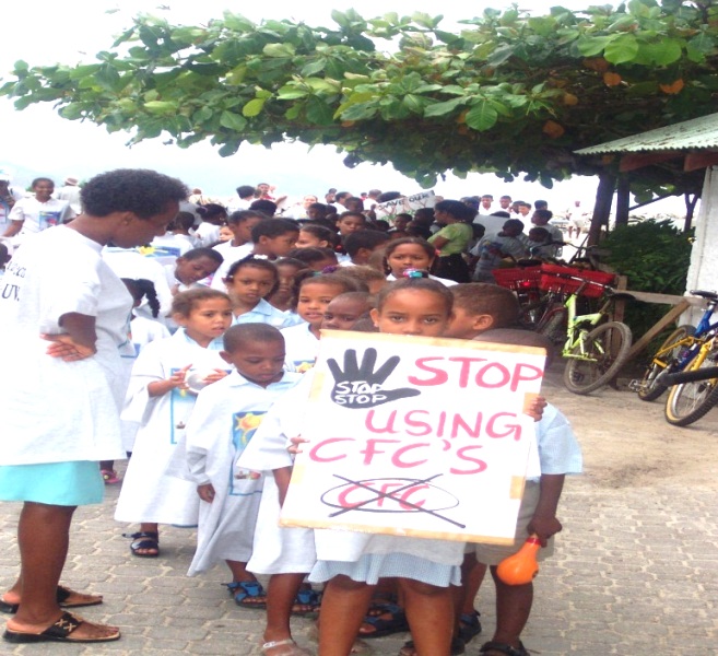 Seychelles Nation 2015 retrospective image — World Ozone Day commemoration. Used with attribution.