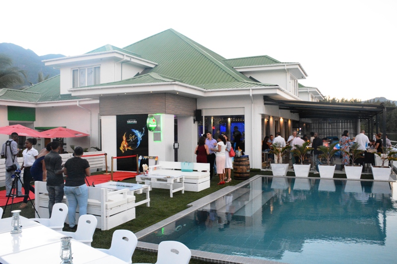 A partial view of the Fire & Ice – bar and lounge from the outside