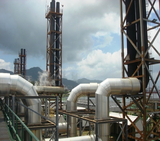 Cooling system used at the PUC power station