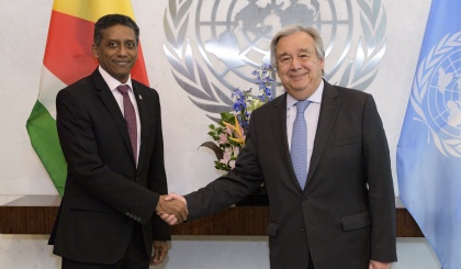 President Faure  calls on UN chief