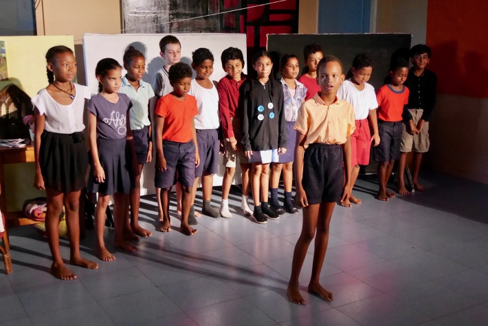 VISP students perform 'Bombs and Blackberries'