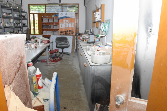 Fire incident at Mont Fleuri secondary school