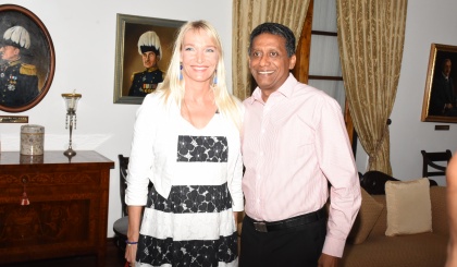 Outgoing EU Ambassador Marjaana Sall bids farewell to President Faure