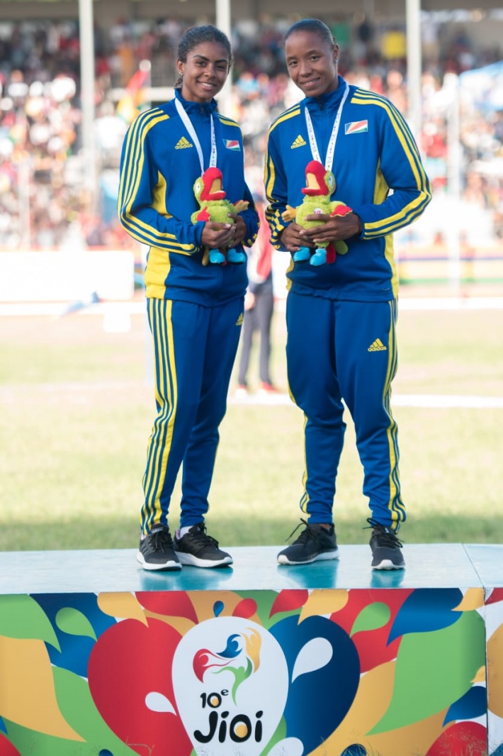 Athletics - Natacha Chetty clinches long jump gold