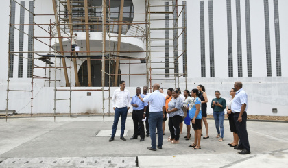 National Assembly - Media, youth & culture committee visit Today in Seychelles and Cinea