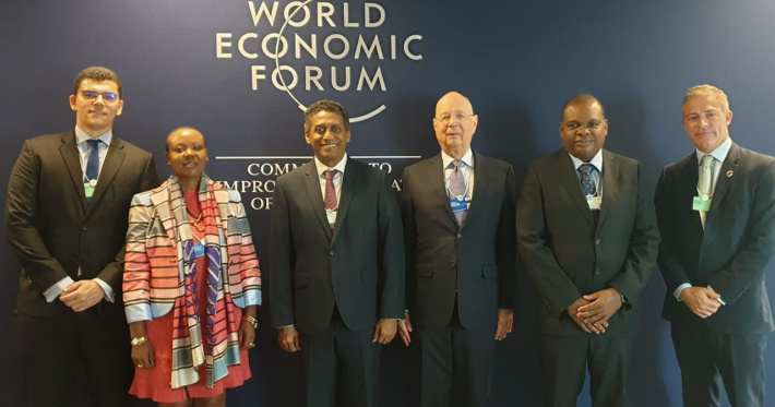 Meeting with founder, executive chairperson of the World Economic Forum