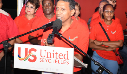 US presidential candidate Faure addresses supporters for first time