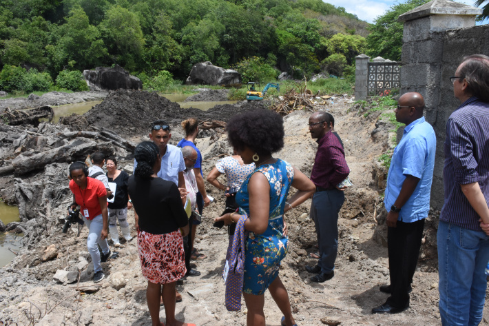 VP Meriton visits marsh rehabilitation project at North East Point