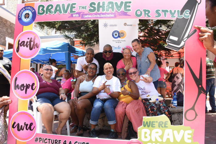 Seychelles braves the shave for cancer