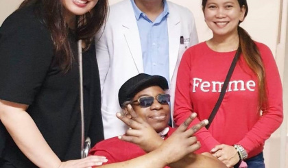 Mr Music – Emmanuel Marie – is back in Seychelles, admitted at Seychelles Hospital