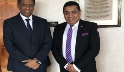President Faure meets Lord Ahmad of Wimbledon