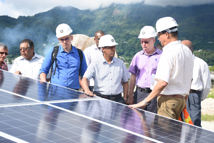 President Faure visits solar farm