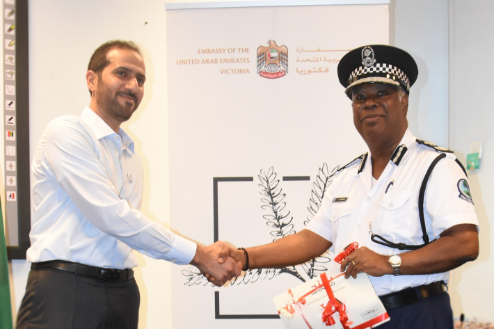 Seychelles Police Force receives four jet skis from UAE government