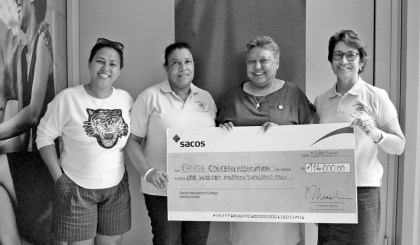 Sacos sponsors the ‘Brave the Shave’ event of the Cancer Concern Association on Praslin